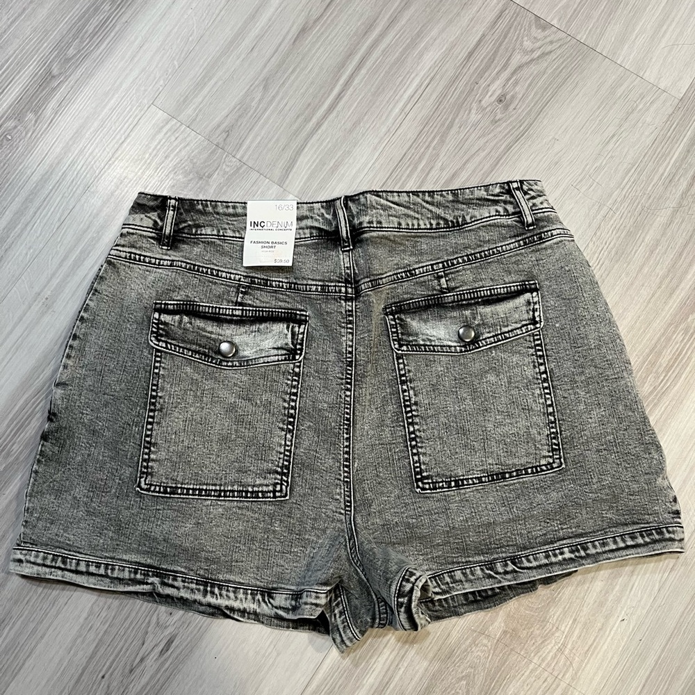 New INC denim Women's Gray Denim Shorts‎ - Picture 10 of 10